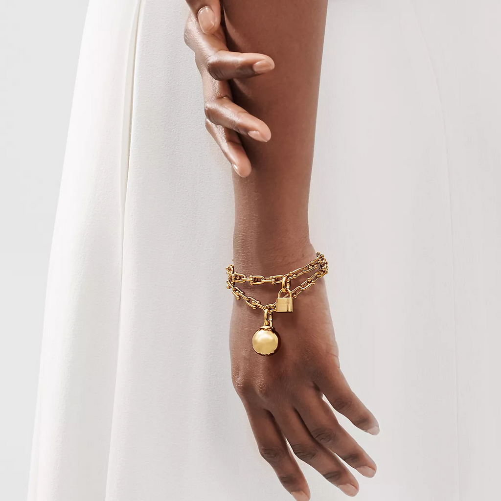 TIFFANY HARDWEAR SMALL WRAP GOLD BRACELET