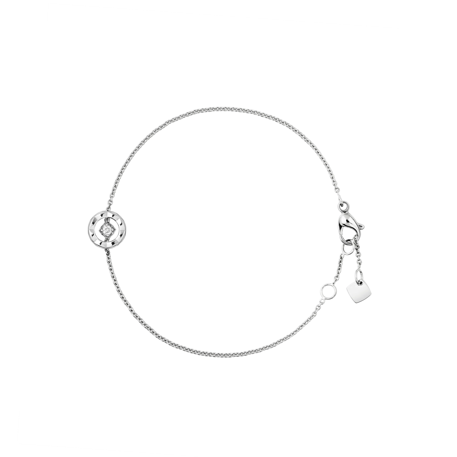 Chanel Coco Quilted Motif Diamond Bracelet