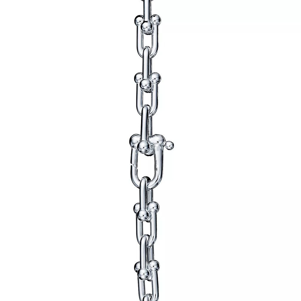 TIFFANY HARDWEAR SMALL LINK 26 MOTIF SILVER BRACELET