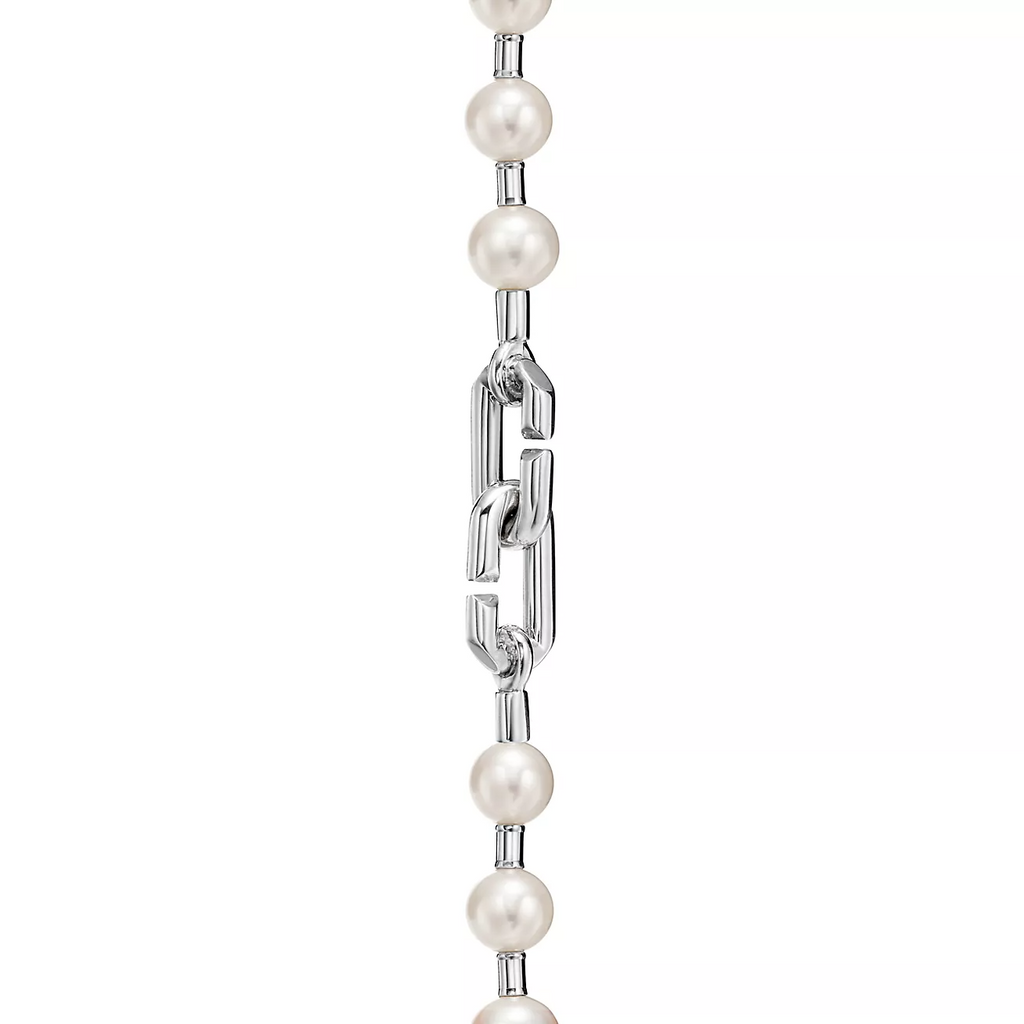 TIFFANY PEARL 7-8MM SILVER BRACELET