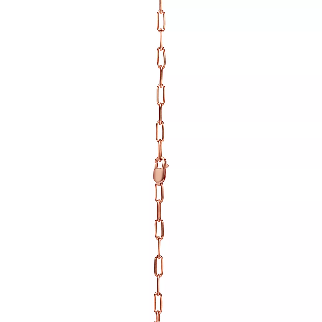 TIFFANY LOCK MEDIUM PENDANT PINK DIAMOND PINK GOLD NECKLACE