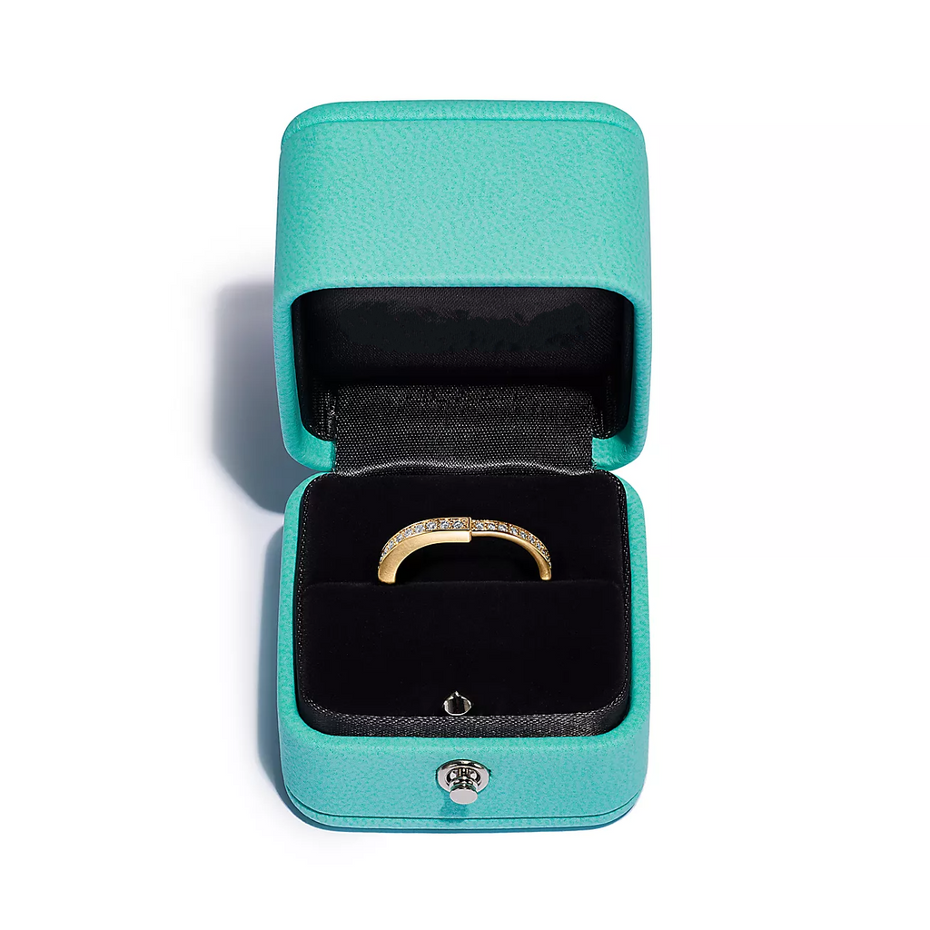 TIFFANY LOCK RING DIAMOND PAVED