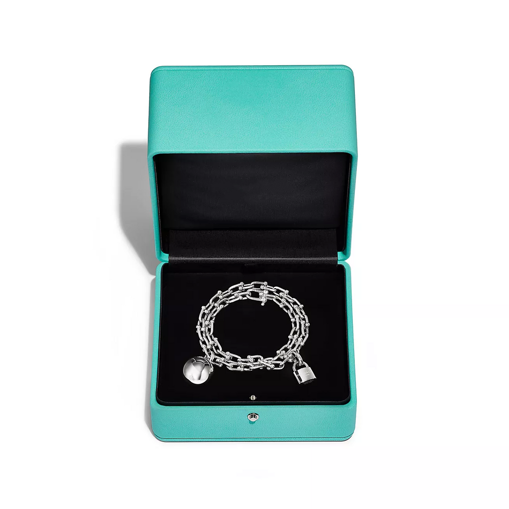 TIFFANY HARDWEAR SMALL WRAP SILVER BRACELET