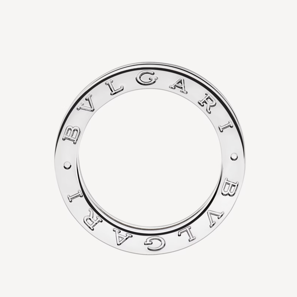 BVLGARI ZERO 1 ONE-BAND PAVED DIAMONDS ON THE SPIRAL RING