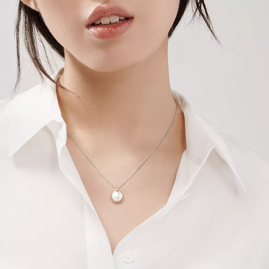 TIFFANY BALL PENDANT 12.75MM NECKLACE