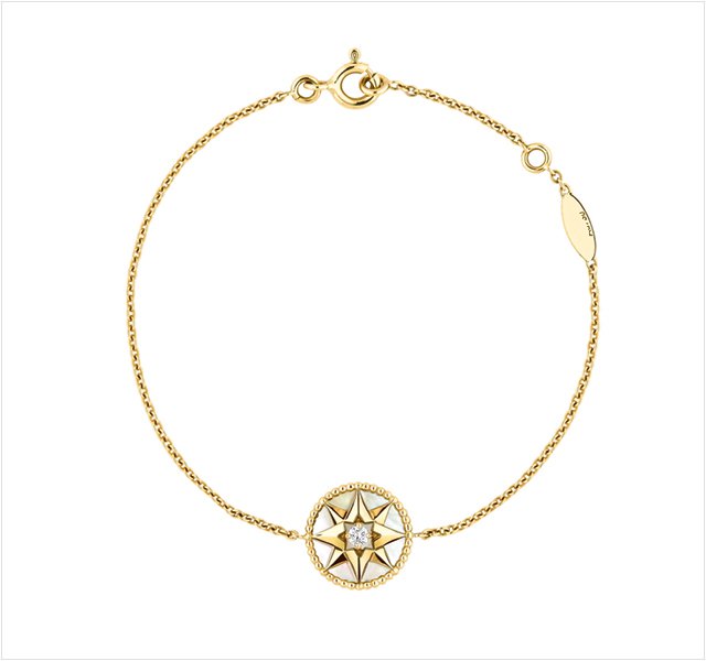 DIOR LUCKY STAR 1 DIAMOND GOLD BRACELET