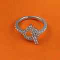 HERMES FINESSE RING SILVER DIAMOND