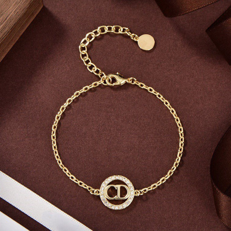DIOR THE CD PEARL GOLD DIAMOND BRACELET