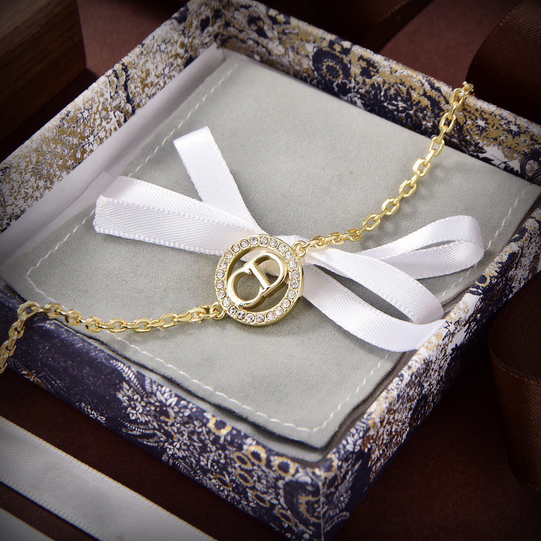 DIOR THE CD PEARL GOLD DIAMOND BRACELET