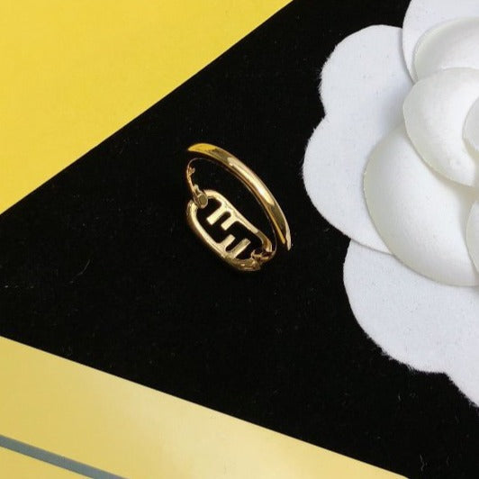 FENDI O'LOCK GOLD RING