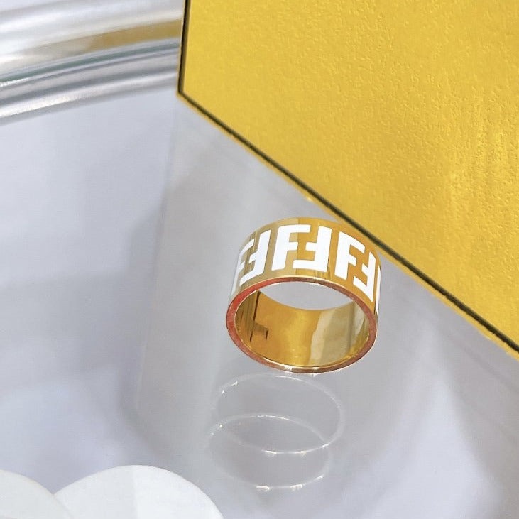 FENDI FOREVER FF GOLD RING