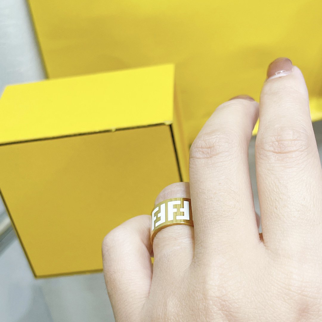 FENDI FOREVER FF GOLD RING