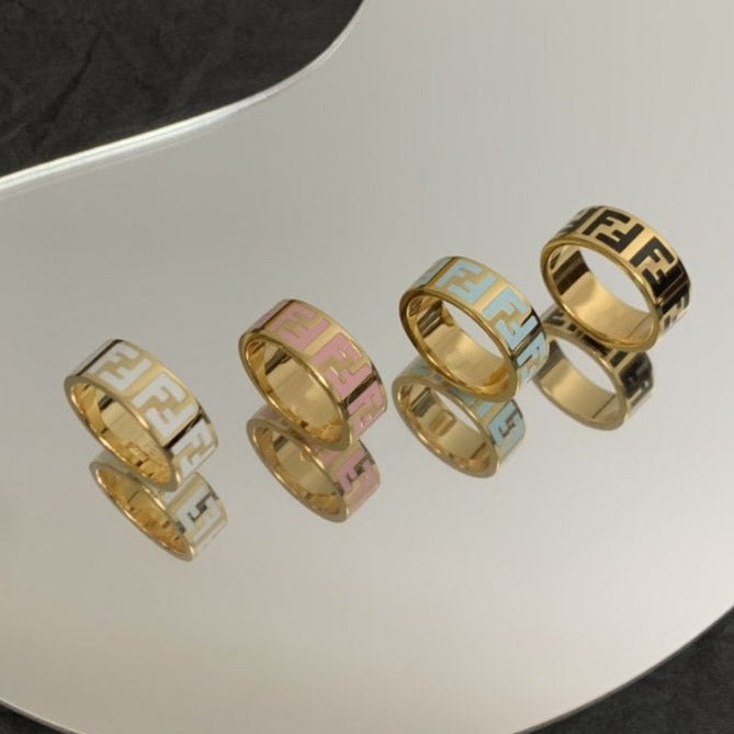 FENDI FOREVER FF GOLD RING
