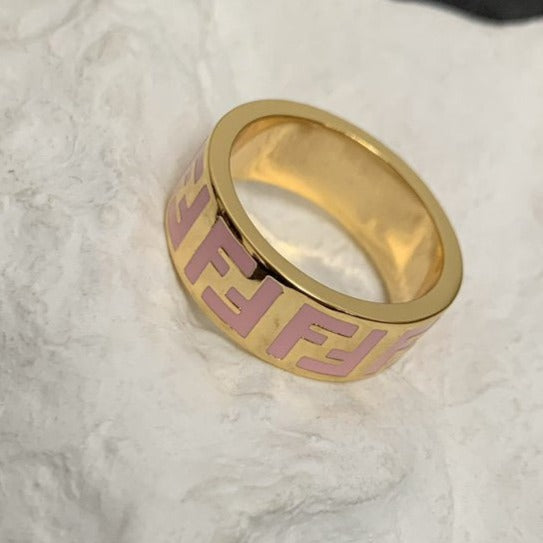 FENDI FOREVER FF GOLD RING