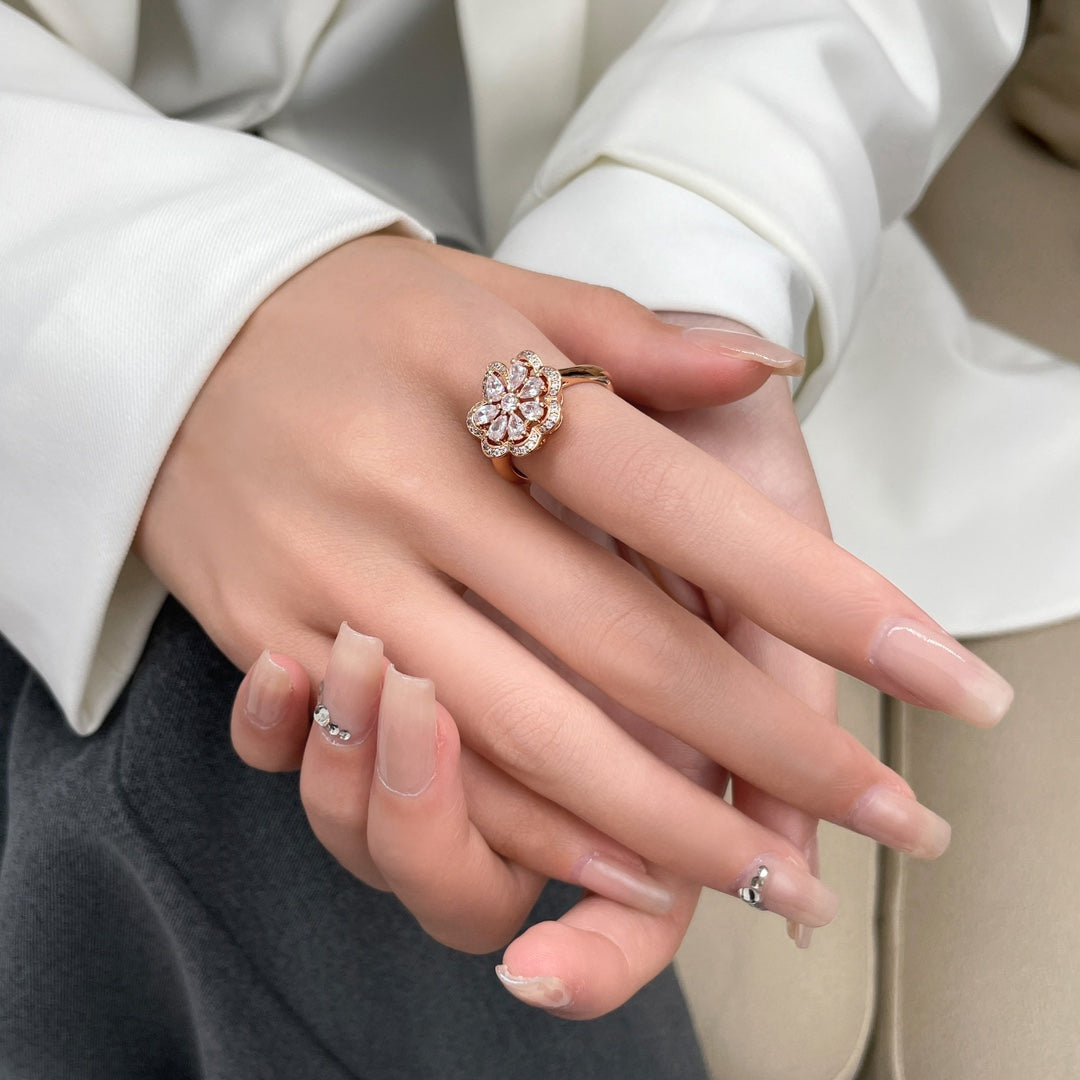 CHOPARD PRECIOUS PINK GOLD DIAMOND RING
