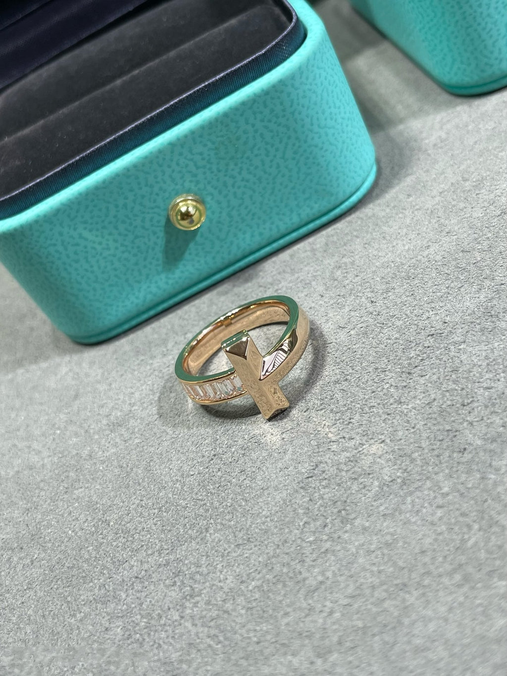 TIFFANY T1 WIDE 4.5MM DIAMOND RING