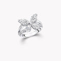 GRAFF BUTTERFLY CLASSIC SILVER DIAMOND RING