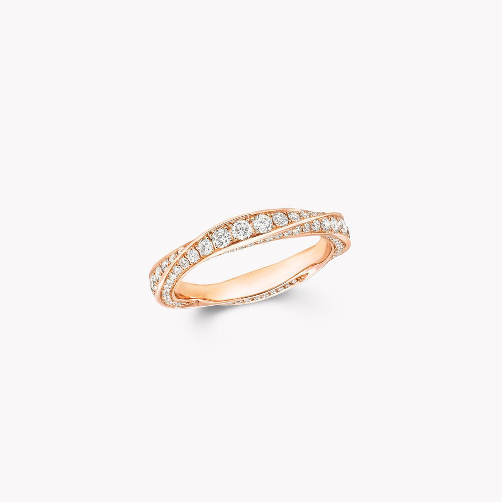 GRAFF SPIRAL PAVED DIAMOND BAND RING