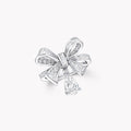 GRAFF TILDAS BOW BAGUETTE CUT SILVER DIAMOND DROP RING