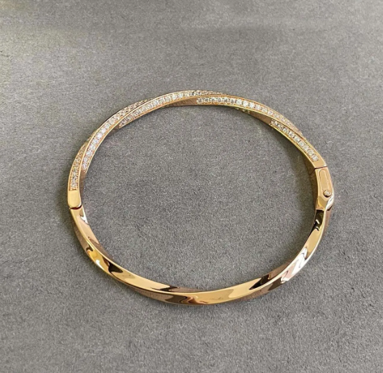 GRAFF GRA SPIRAL DIAMOND PAVED BRACELET