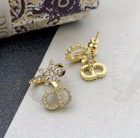 DIOR Dior Clair D Lune Gold With White Crystals