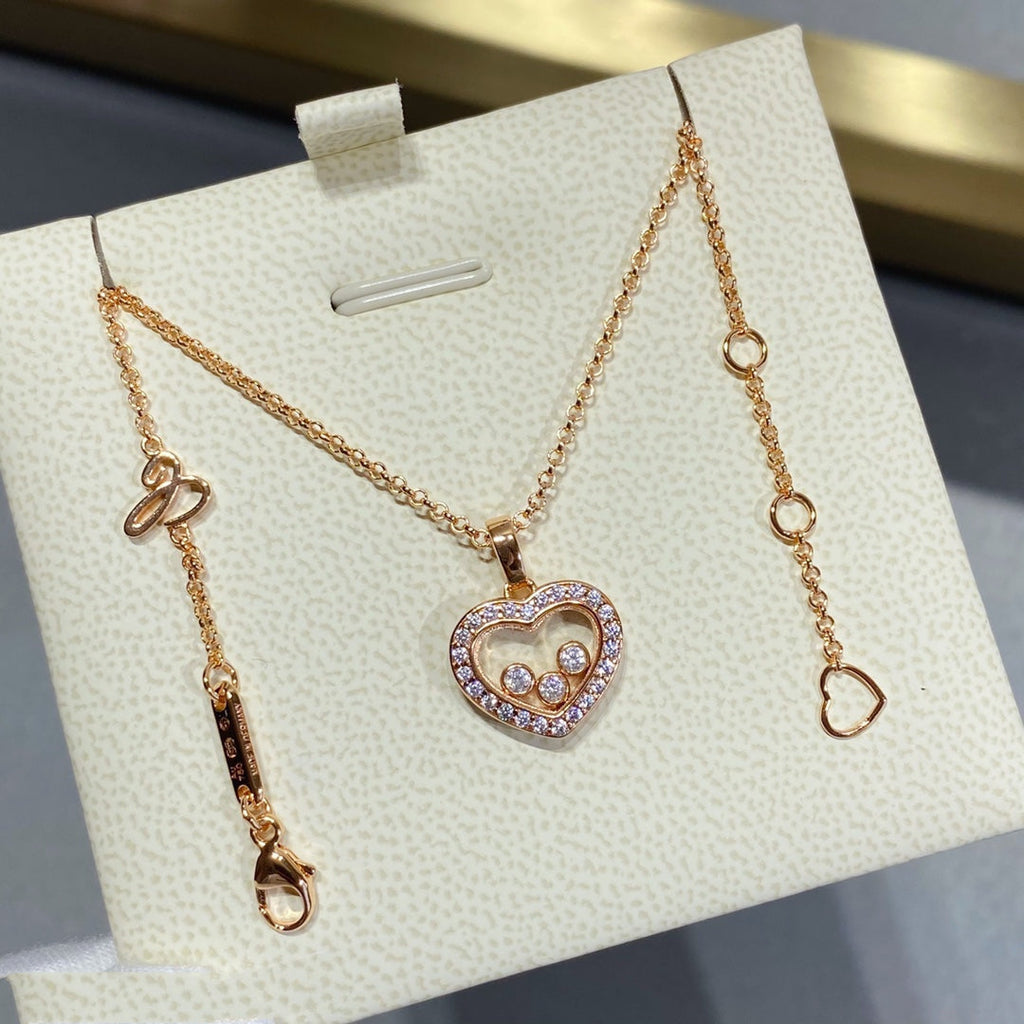 CHOPARD HAPPY HEART DIAMOND NECKLACE