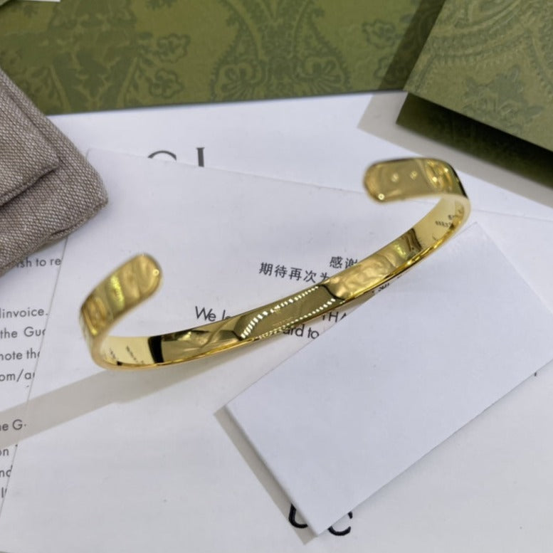 GUCCI GG OPEN GOLD BRACELET