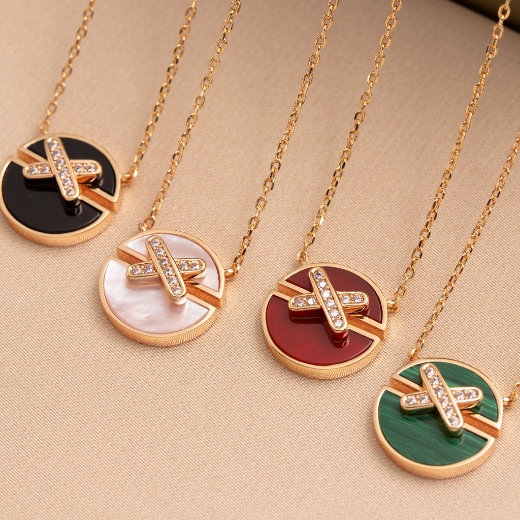 CHAUMET JEUX DE PINK GOLD DIAMOND NECKLACE