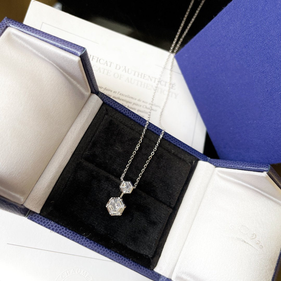 CHAUMET JOSEPHINE SILVER DIAMOND NECKLACE