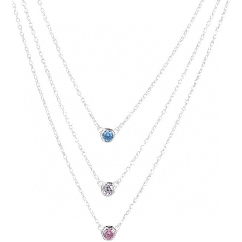 TIFFANY ELSA PERETTI SERIES SINGLE DIAMOND SIMPLE NECKLACE