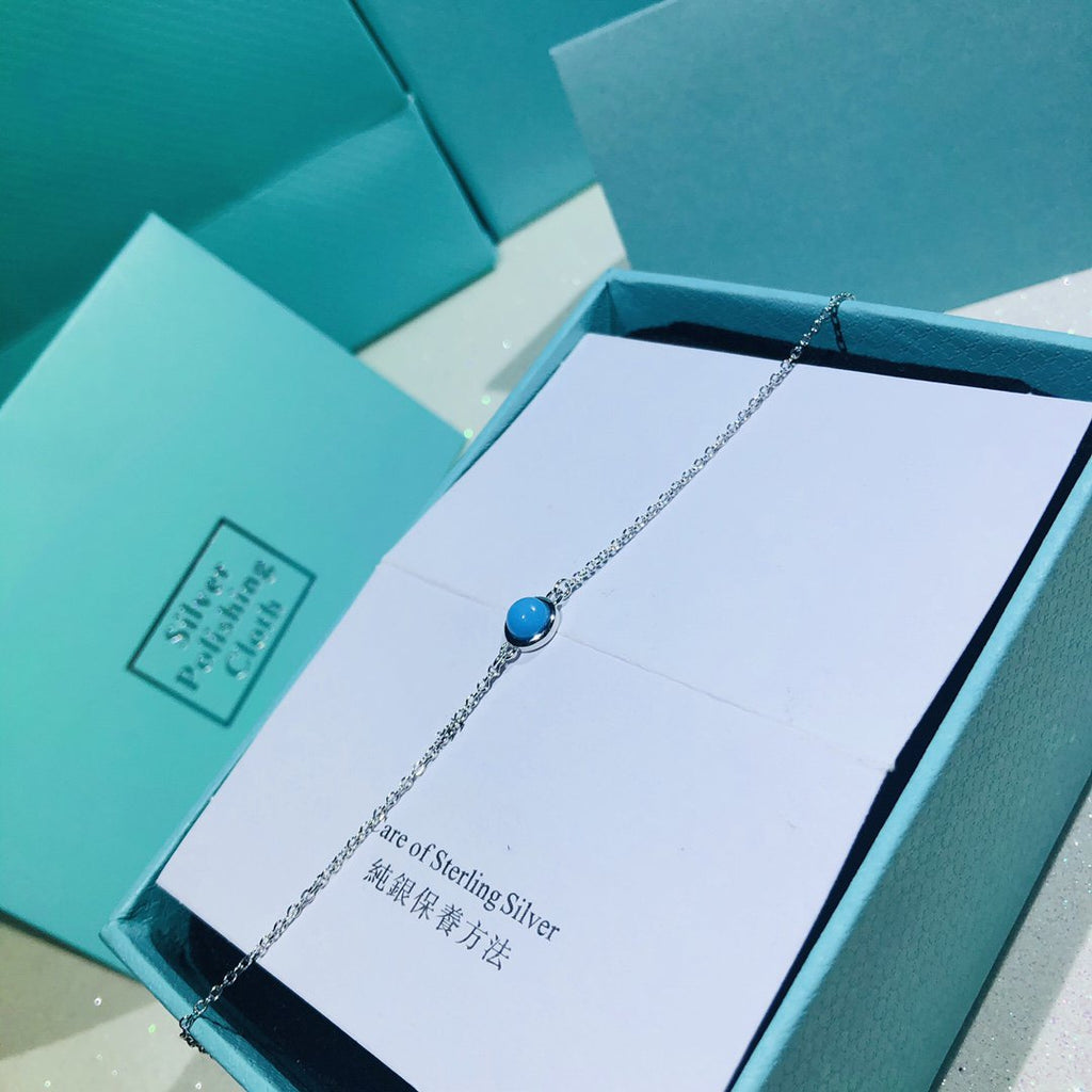 TIFFANY YARD TURQUOISE NECKLACE SILVER