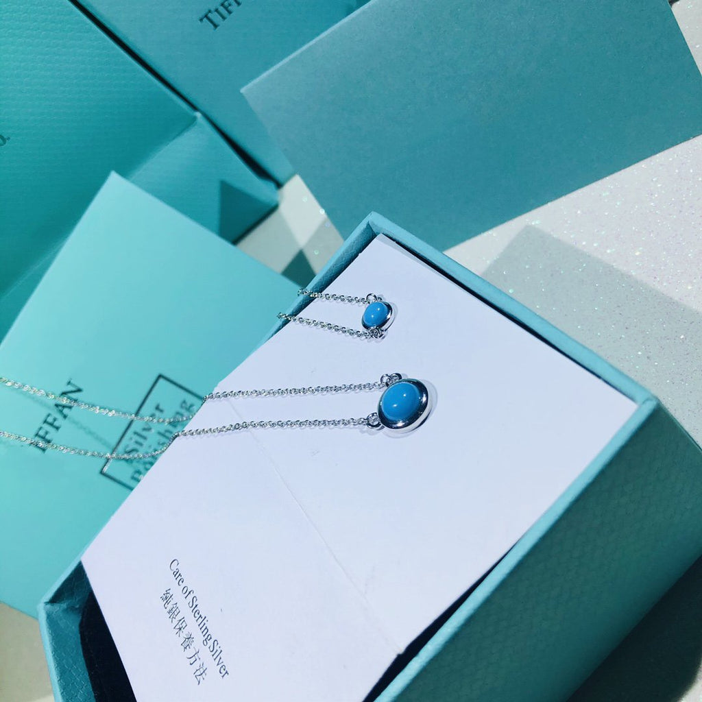 TIFFANY YARD TURQUOISE NECKLACE SILVER