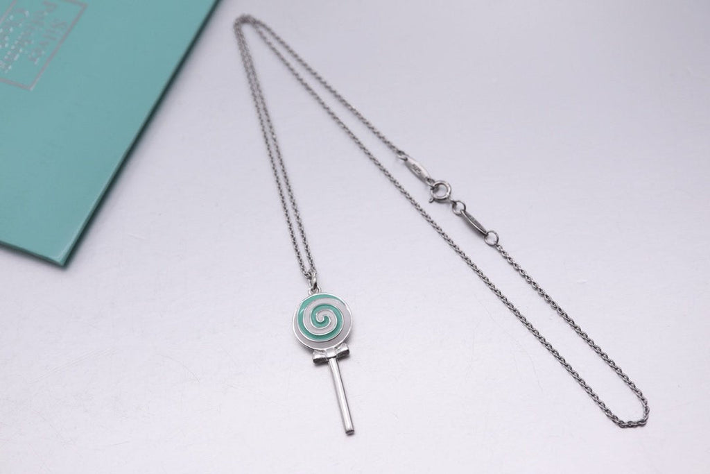 TIFFANY STERLING SILVER LOLLIPOP NECKLACE