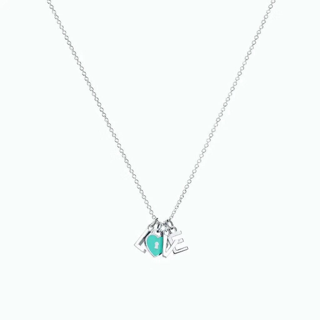 TIFFANY COLLAR LOVE PLATA NECKLACE