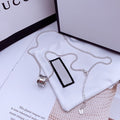 GUCCI NECKLACE GG ICON WHITE GOLD