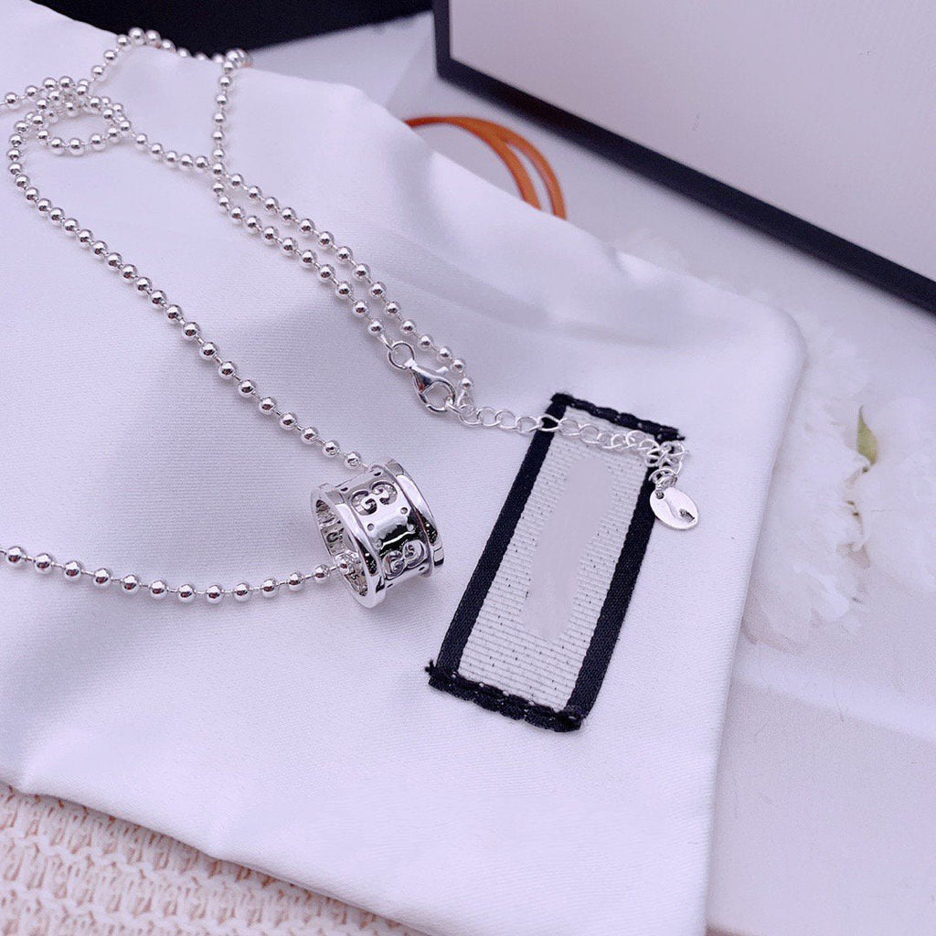 GUCCI NECKLACE GG ICON WHITE GOLD