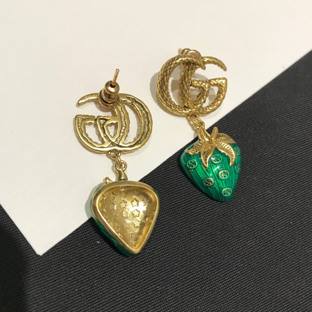 GUCCI GG STRAWBERRY EARRINGS