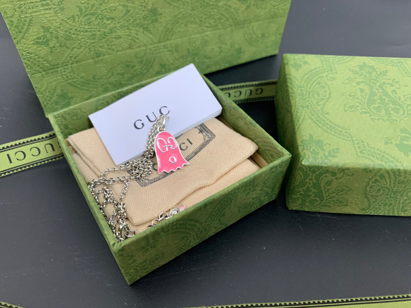 GUCCI GG GHOST PINK NECKLACE