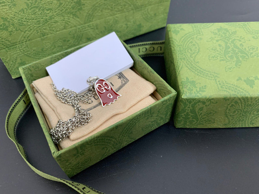 GUCCI GG GHOST RED NECKLACE