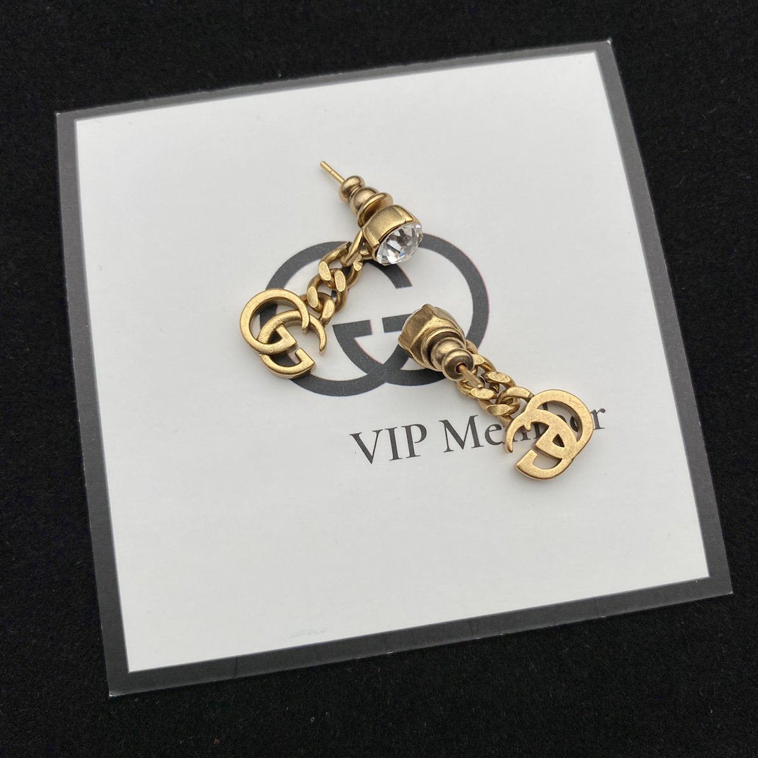 GUCCI GG MARMONT DROP EARRINGS
