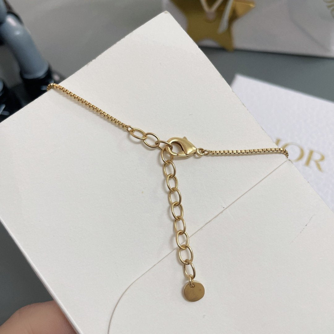 DIOR CD CHAIN DIAMOND NECKLACE