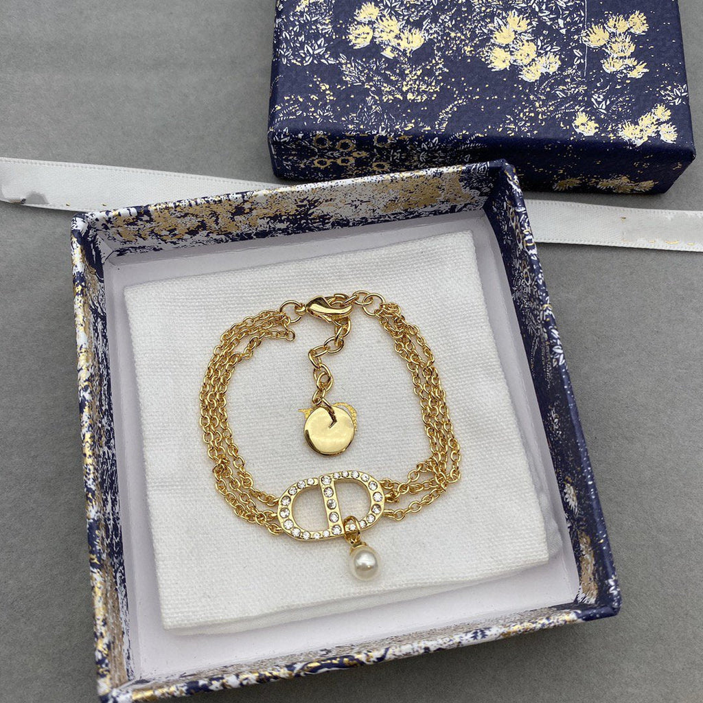 DIOR WOMEN 30 MONTAIGNE NECKLACE GOLD-FINISH METAL