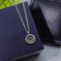 CHOPARD HAPPY HEART DIAMOND SILVER NECKLACE