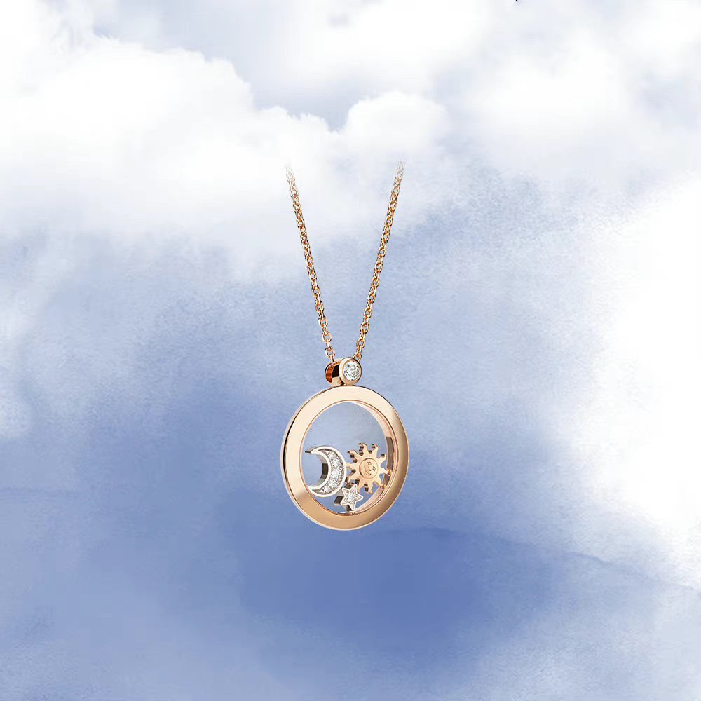 CHOPARD SUN MOON STAR NECKLACE