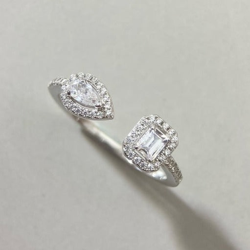 MESSIKA MY TWIN TOI & MOI SILVER DIAMOND RING