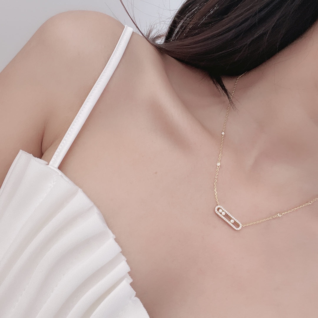 MESSIKA MOVE DIAMOND PAVED NECKLACE