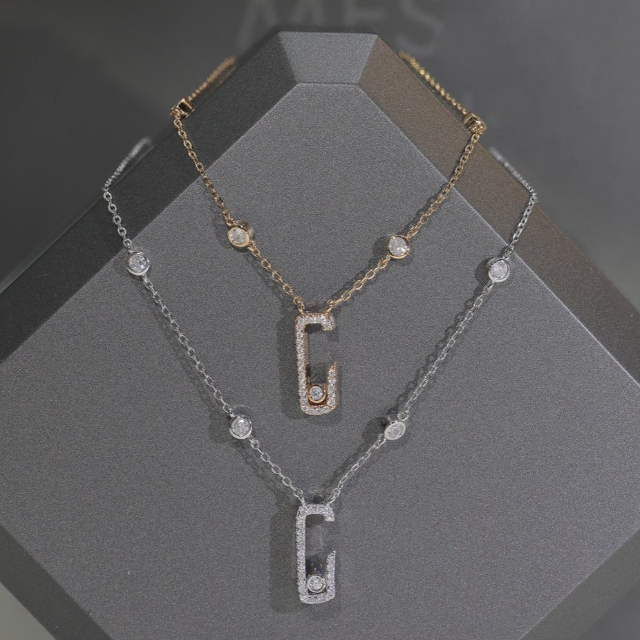 MESSIKA MOVE UNO OPEN DIAMOND NECKLACE
