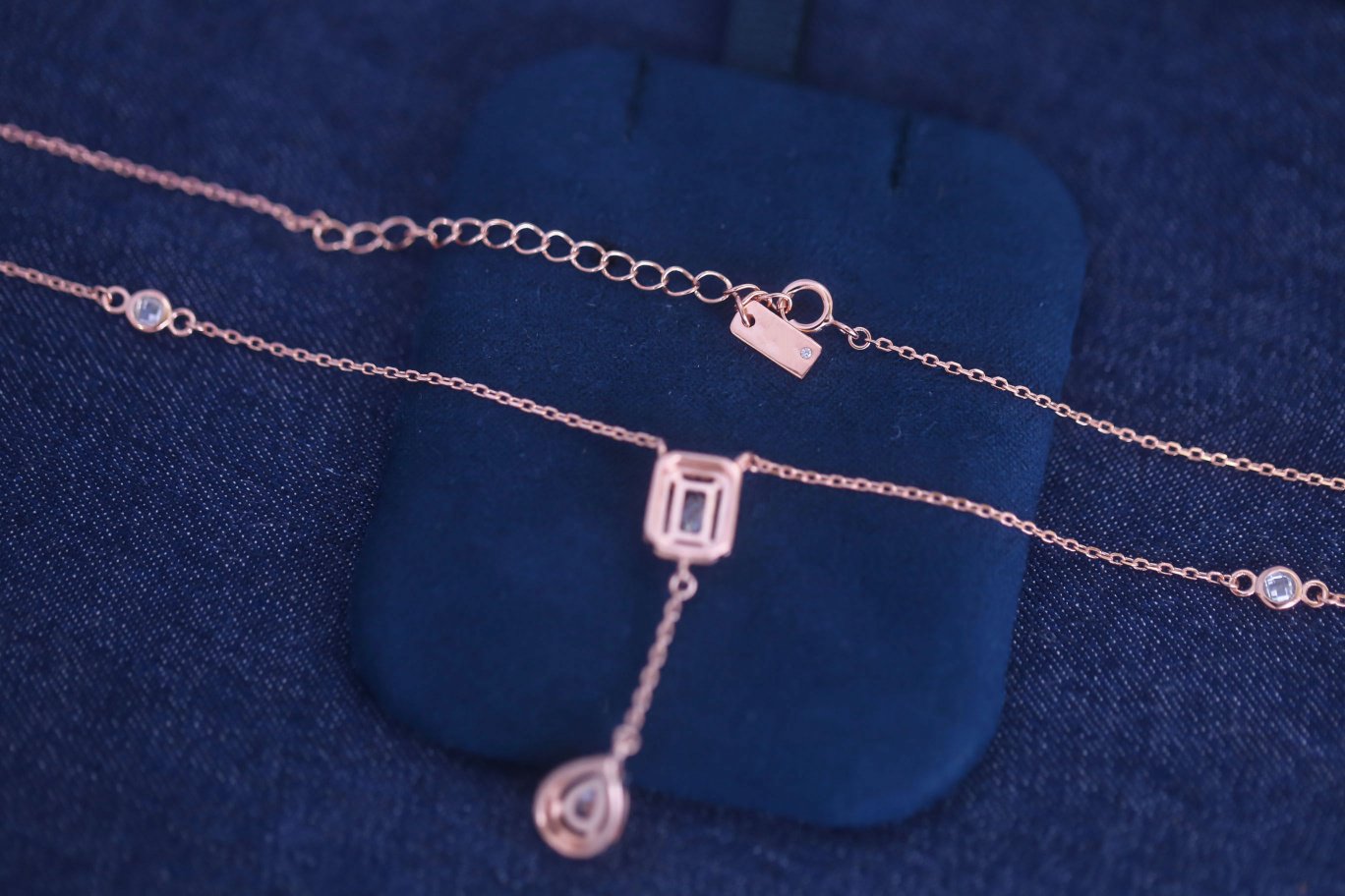 MESSIKA MY TWIN CRACATE DIAMOND NECKLACE