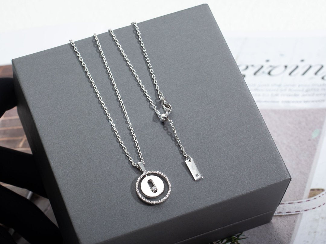 MESSIKA LUCKY MOVE PM NECKLACE SILVER DIAMOND