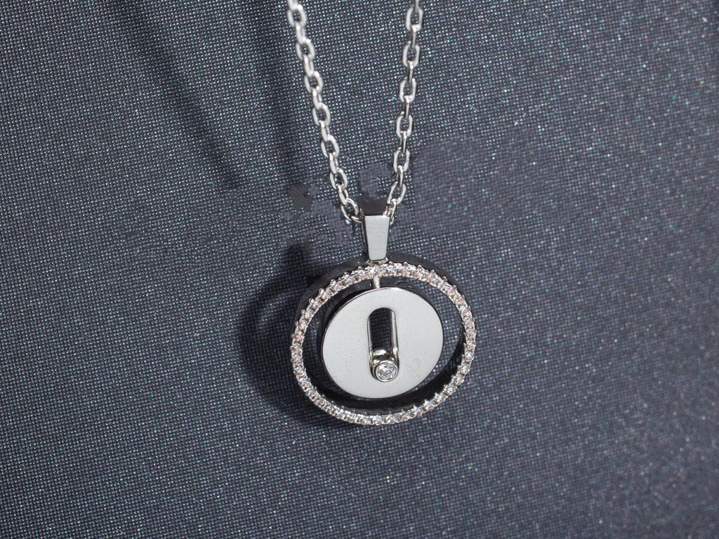 MESSIKA LUCKY MOVE PM NECKLACE SILVER DIAMOND